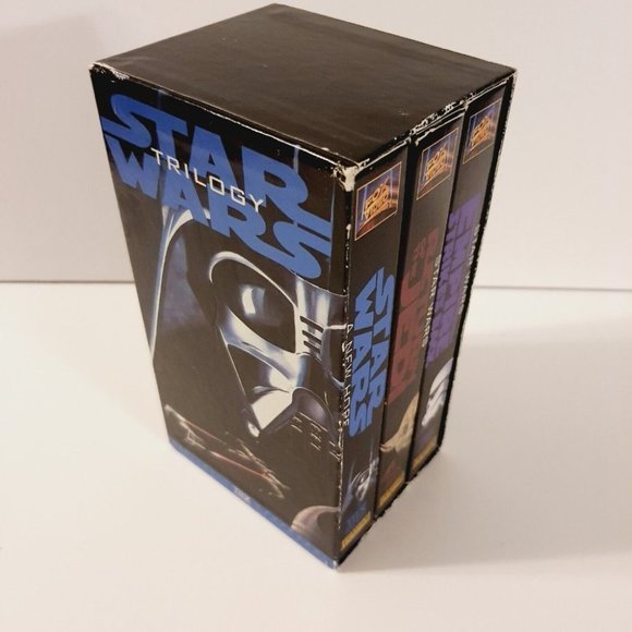 VINTAGE Original Star Wars VHS Trilogy 1995 LucasFilms Empire Jedi EUC NOS - Picture 6 of 12